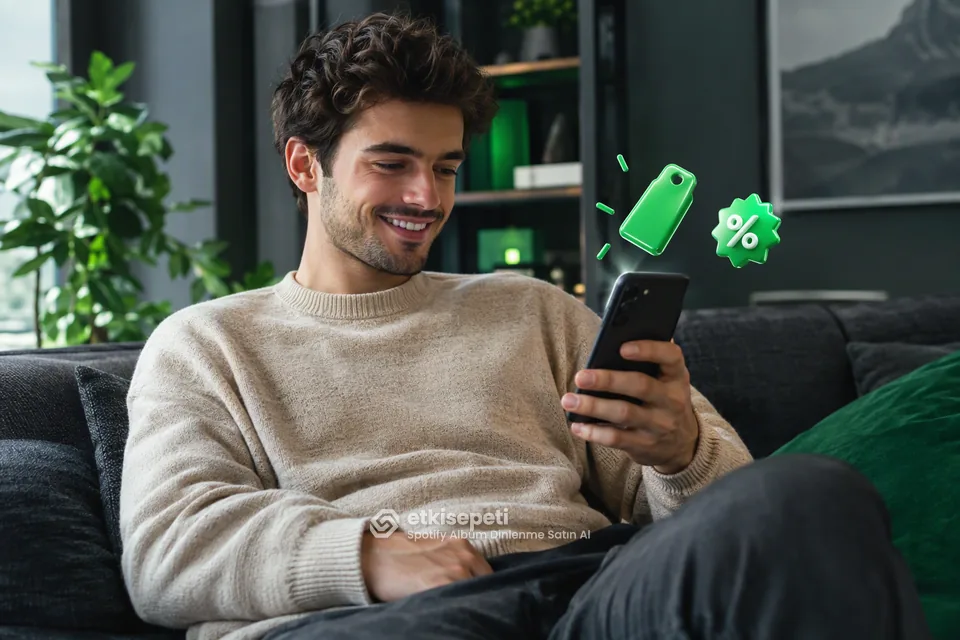 Spotify Albüm Dinlenme paket fiyatlarını inceleyen bir kullanıcı