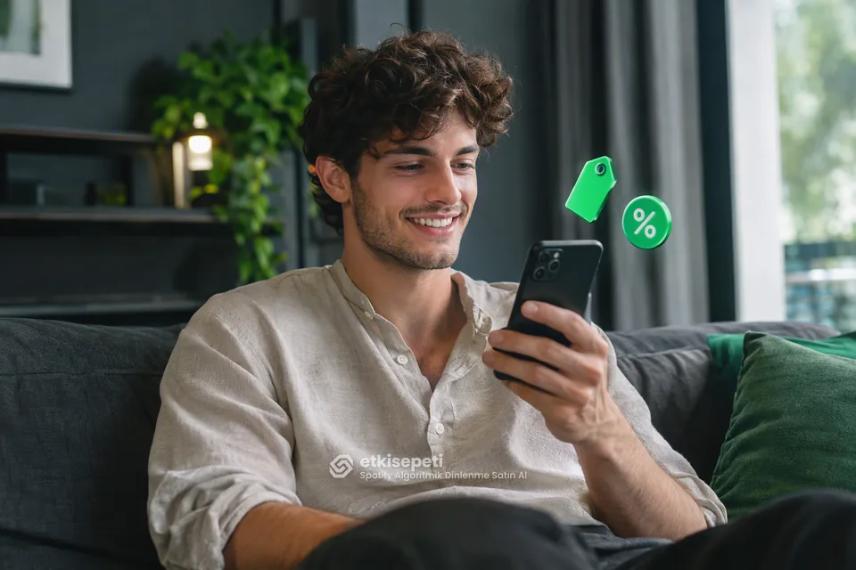 Spotify Algoritmik Dinlenme paket fiyatlarını inceleyen bir kullanıcı