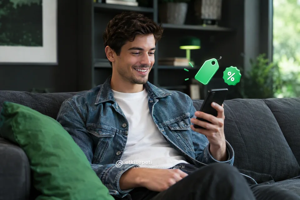 Spotify Çalma Listesi Kaydetme paket fiyatlarını inceleyen bir kullanıcı