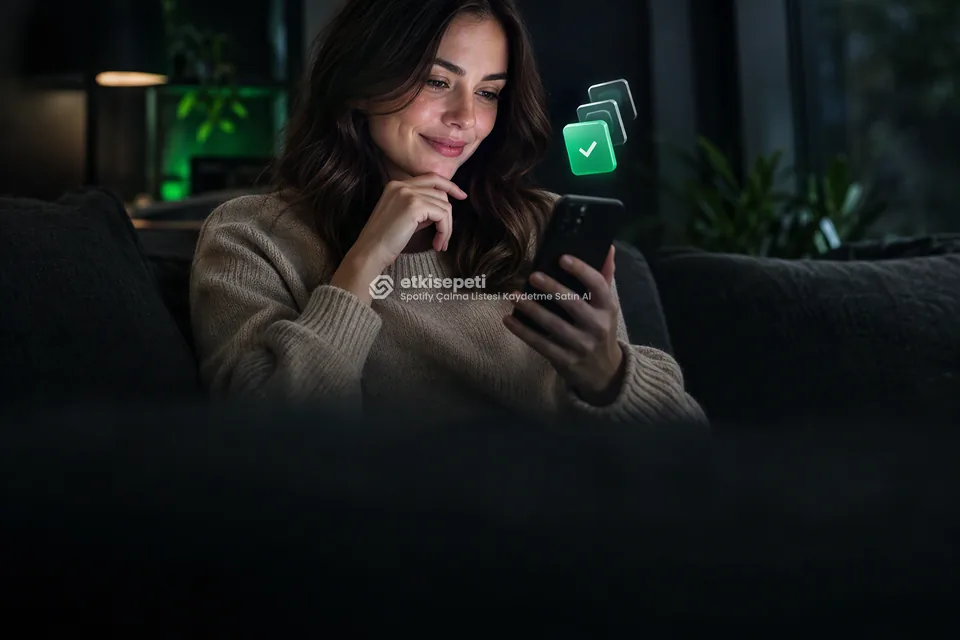 Telefonunda paket ve adet seçen bir kullanıcı
