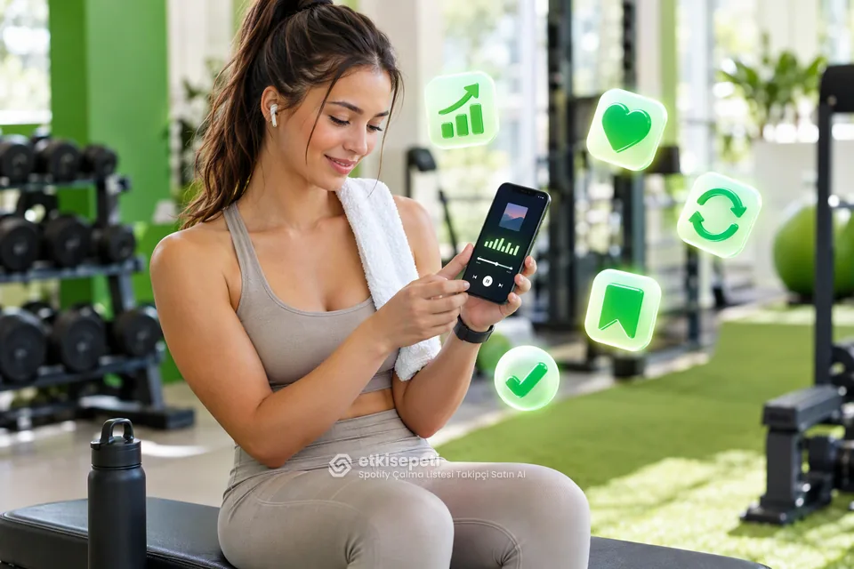 Spotify Çalma Listesi Takipçi Satın Al ile dinlenme, skip ve kaydetme metrikleri