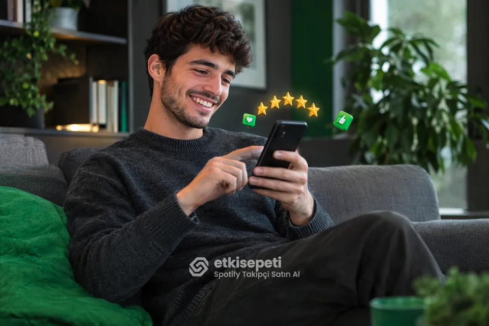Spotify Takipçi hizmetini değerlendiren memnun bir kullanıcı