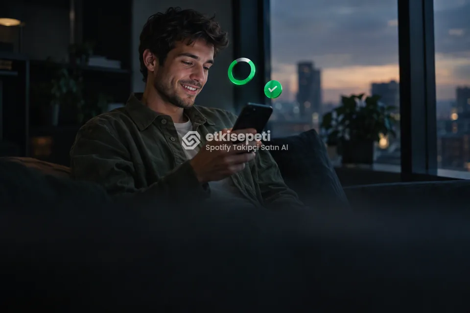 Siparişinin ilerleyişini takip eden bir kullanıcı