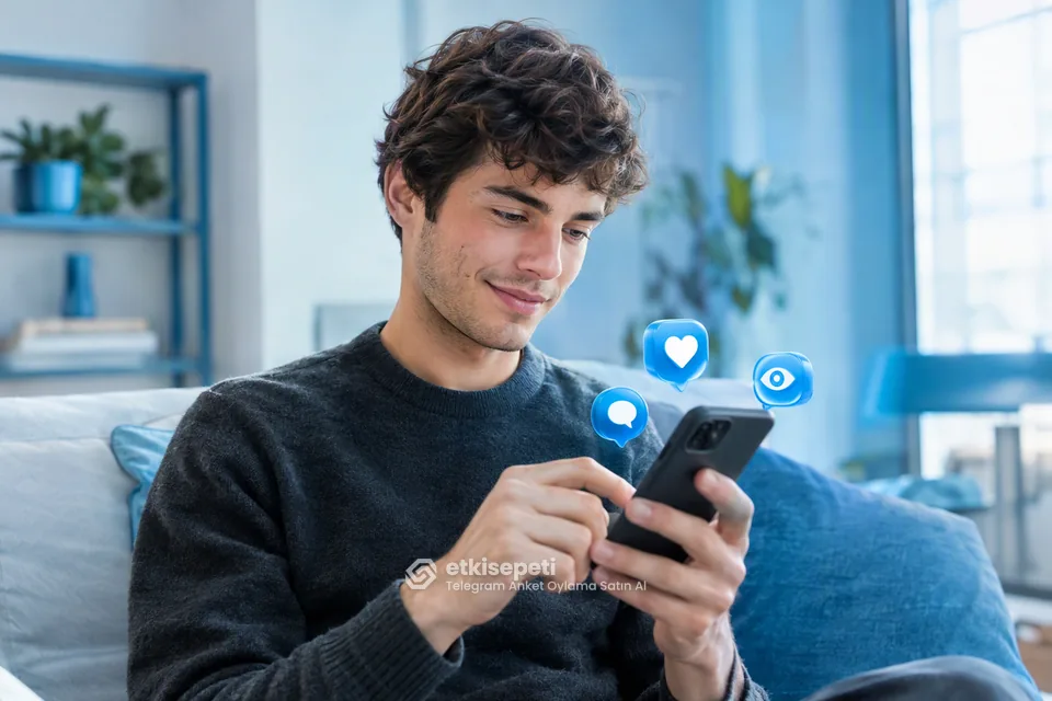 Diğer Telegram hizmetlerine göz atan bir kullanıcı