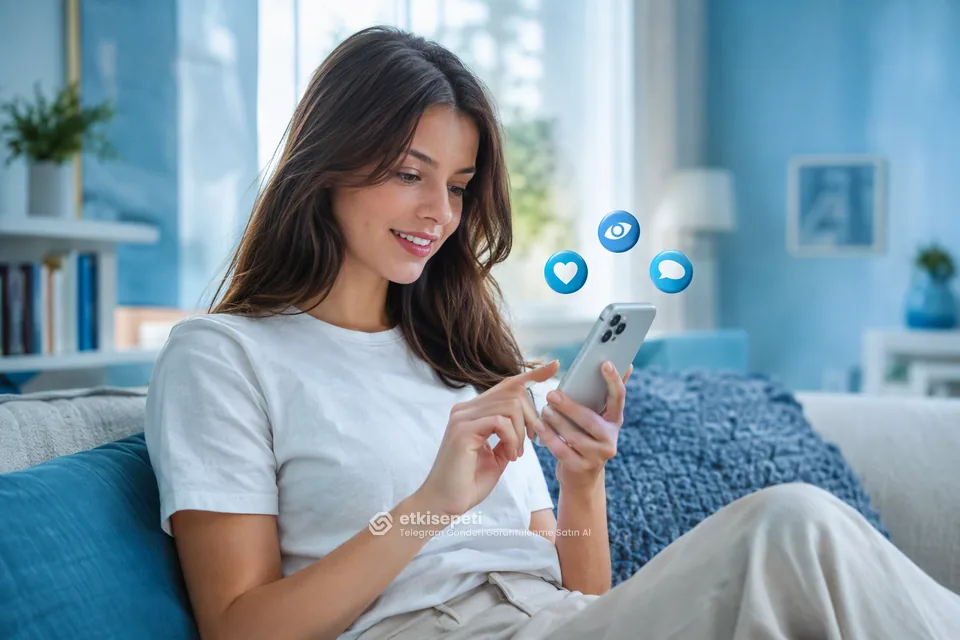 Diğer Telegram hizmetlerine göz atan bir kullanıcı