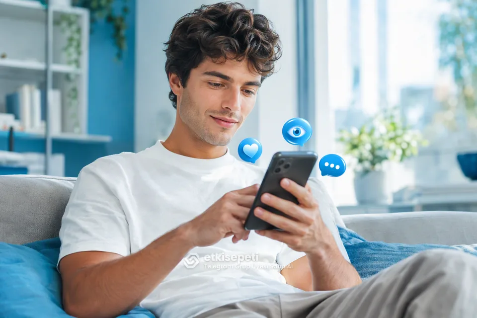 Diğer Telegram hizmetlerine göz atan bir kullanıcı