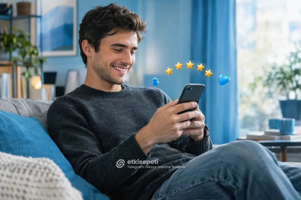 Telegram Hikaye İzlenme hizmetini değerlendiren memnun bir kullanıcı