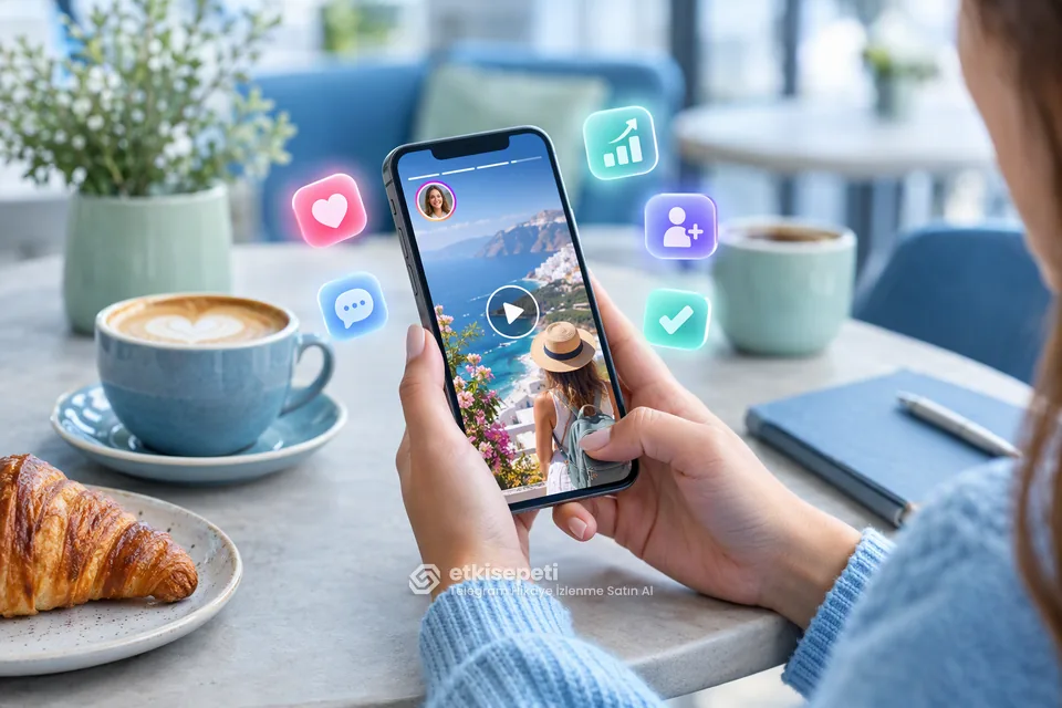 Telegram Hikaye İzlenme Satın Al kullanım senaryolarını gösteren görsel