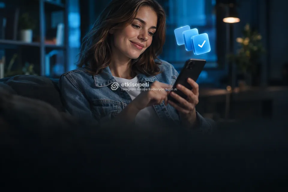 Telefonunda paket ve adet seçen bir kullanıcı