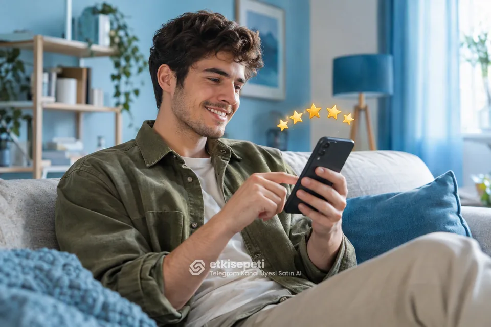 Telegram Kanal Üyesi hizmetini değerlendiren memnun bir kullanıcı