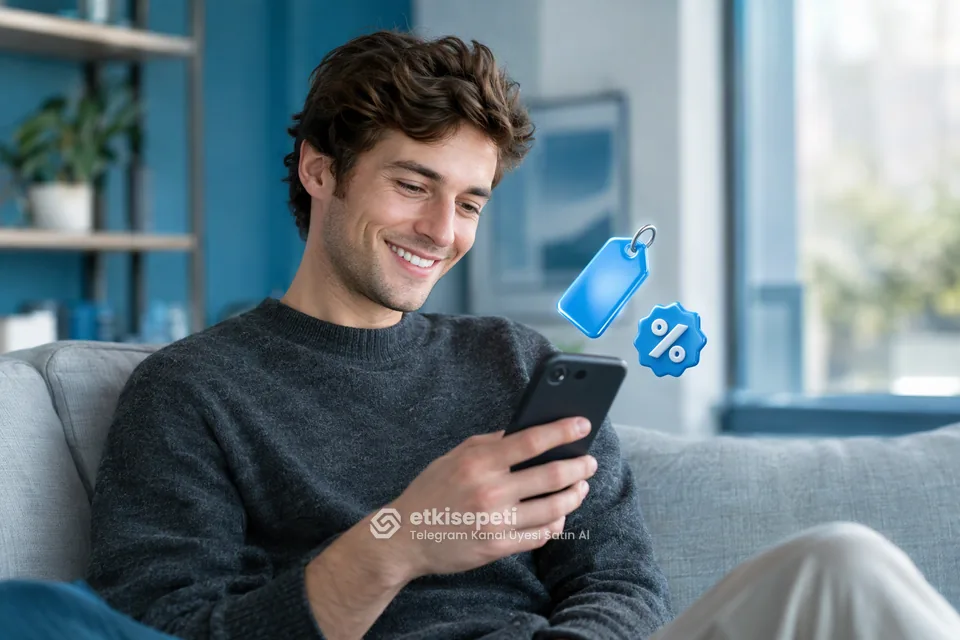 Telegram Kanal Üyesi paket fiyatlarını inceleyen bir kullanıcı