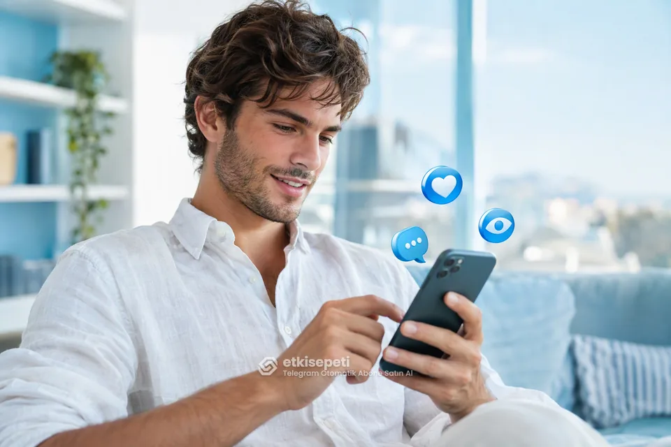 Diğer Telegram hizmetlerine göz atan bir kullanıcı