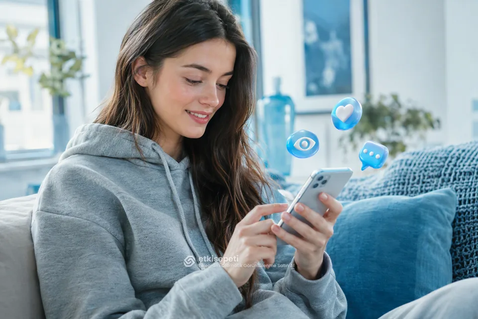Diğer Telegram hizmetlerine göz atan bir kullanıcı