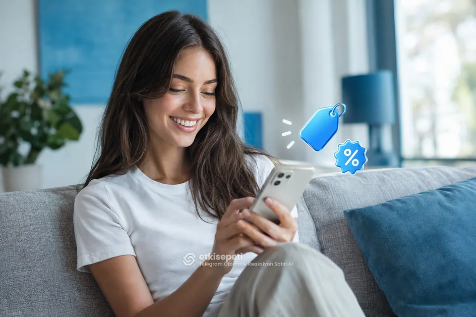 Telegram Otomatik Reaksiyon paket fiyatlarını inceleyen bir kullanıcı