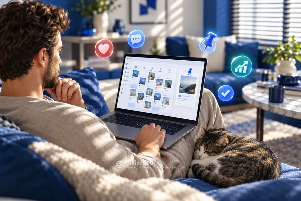 Telegram Otomatik Reaksiyon Satın Al için planlı içerik takvimi ve dengeli reaksiyon grafiği ekranı