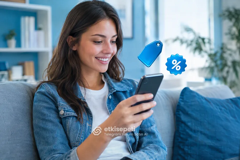 Telegram Yorum paket fiyatlarını inceleyen bir kullanıcı