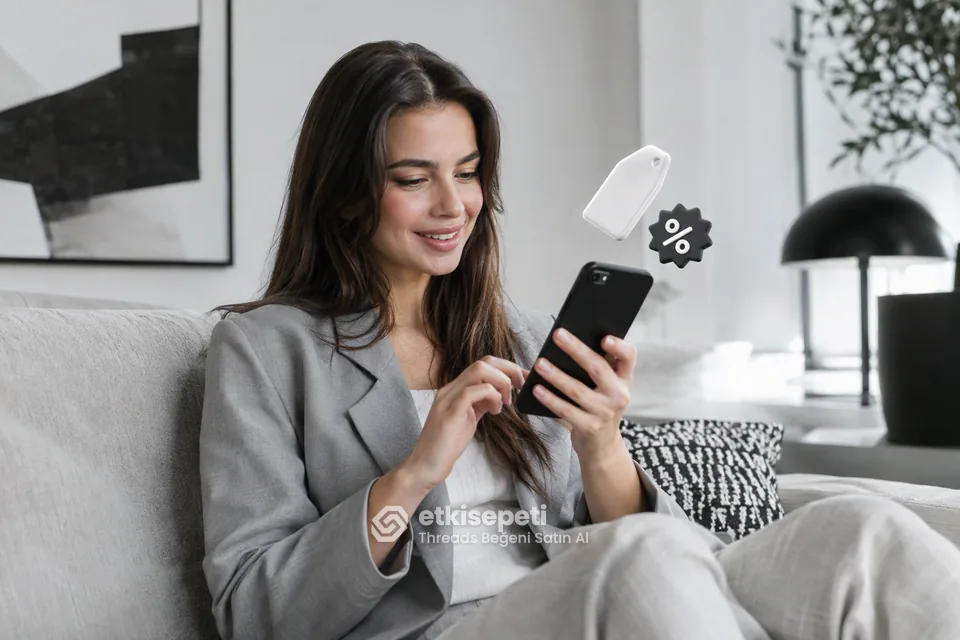 Threads Beğeni paket fiyatlarını inceleyen bir kullanıcı