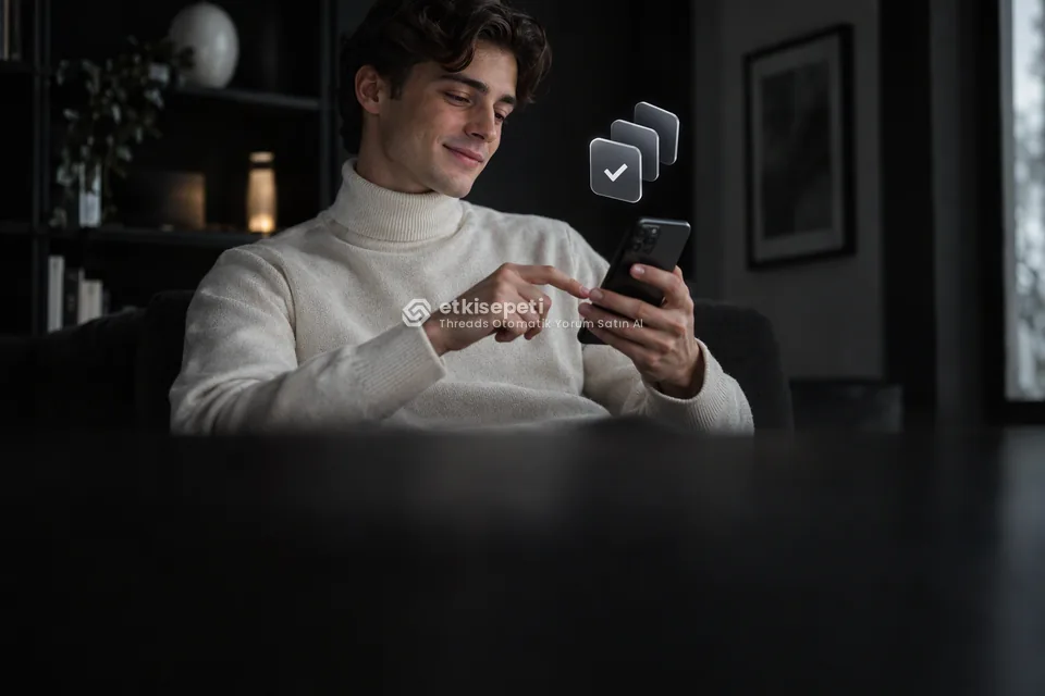 Telefonunda paket ve adet seçen bir kullanıcı