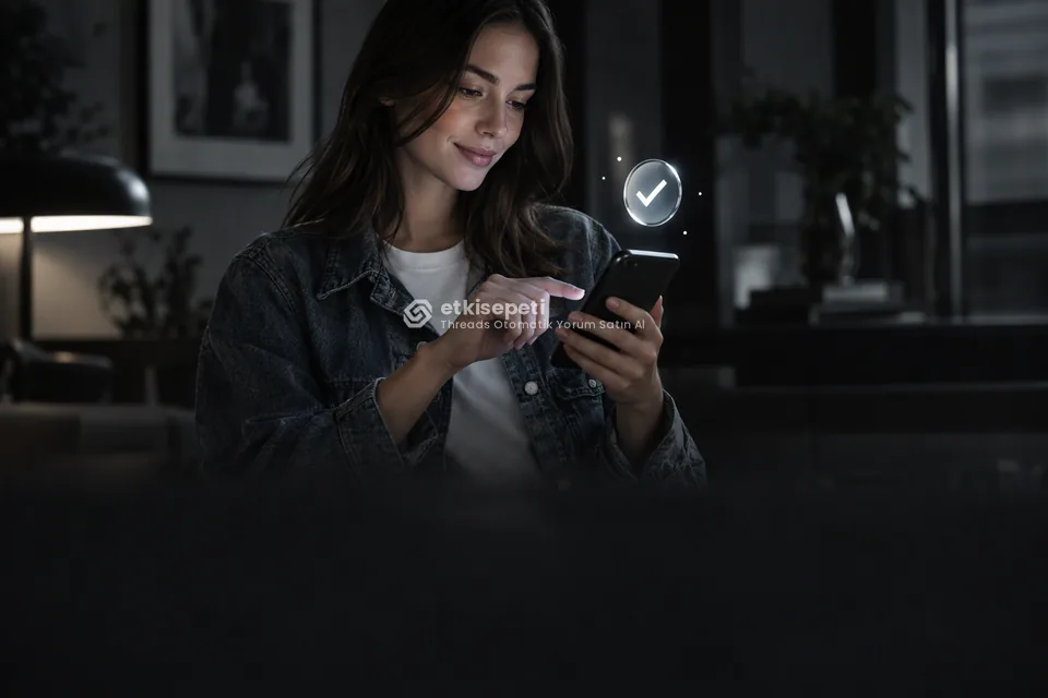 Sipariş adımını tamamlayan bir kullanıcı