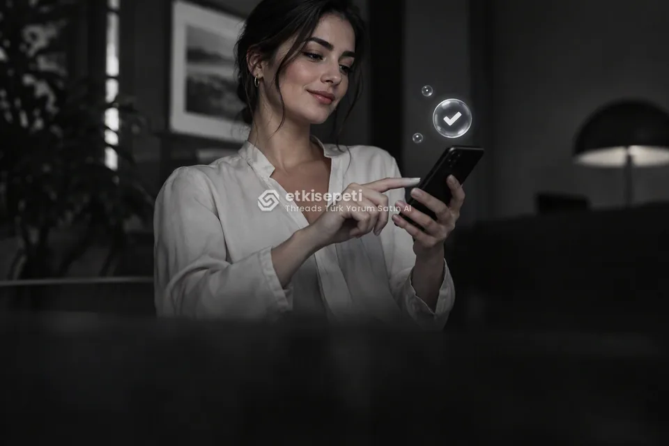 Sipariş adımını tamamlayan bir kullanıcı