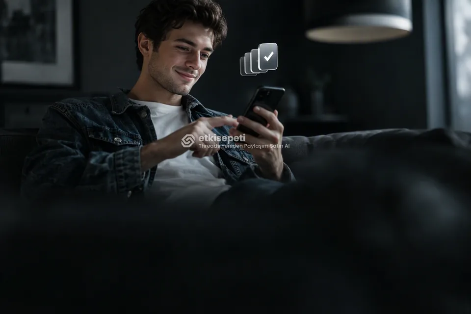 Telefonunda paket ve adet seçen bir kullanıcı
