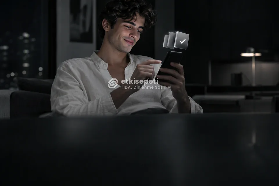 Telefonunda paket ve adet seçen bir kullanıcı