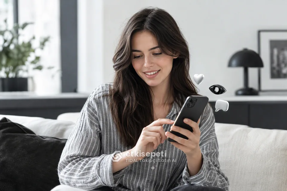 Diğer TIDAL hizmetlerine göz atan bir kullanıcı