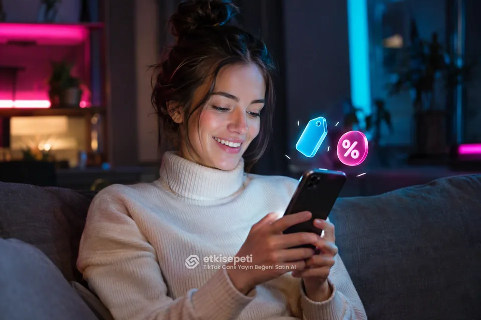 TikTok Canlı Yayın Beğeni paket fiyatlarını inceleyen bir kullanıcı