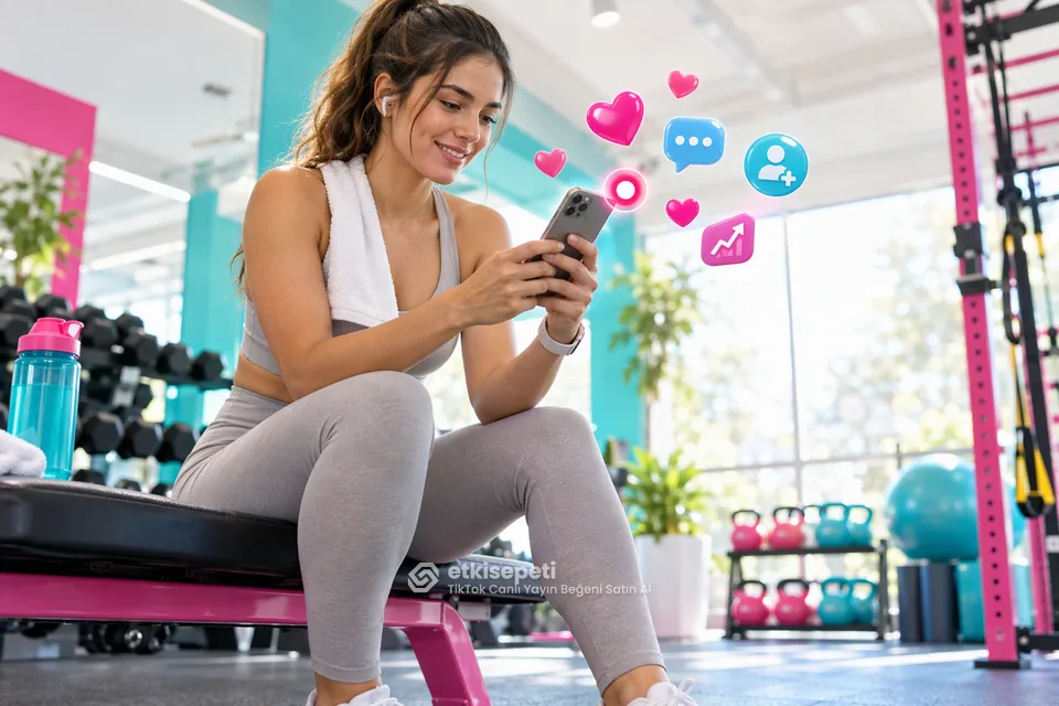 TikTok Canlı Yayın Beğeni için satıcı, eğitmen, müzisyen ve oyuncu hesaplarını gösteren sahne