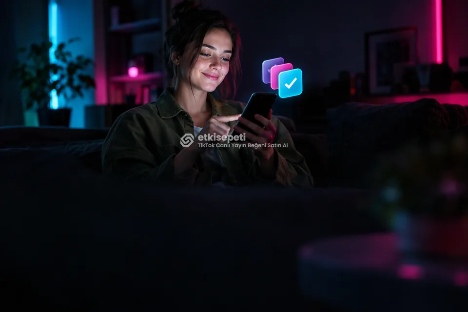 Telefonunda paket ve adet seçen bir kullanıcı
