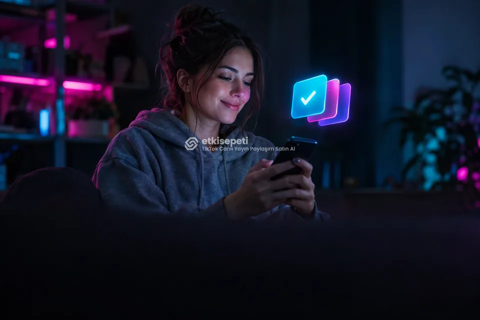 Telefonunda paket ve adet seçen bir kullanıcı