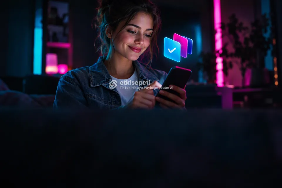 Telefonunda paket ve adet seçen bir kullanıcı