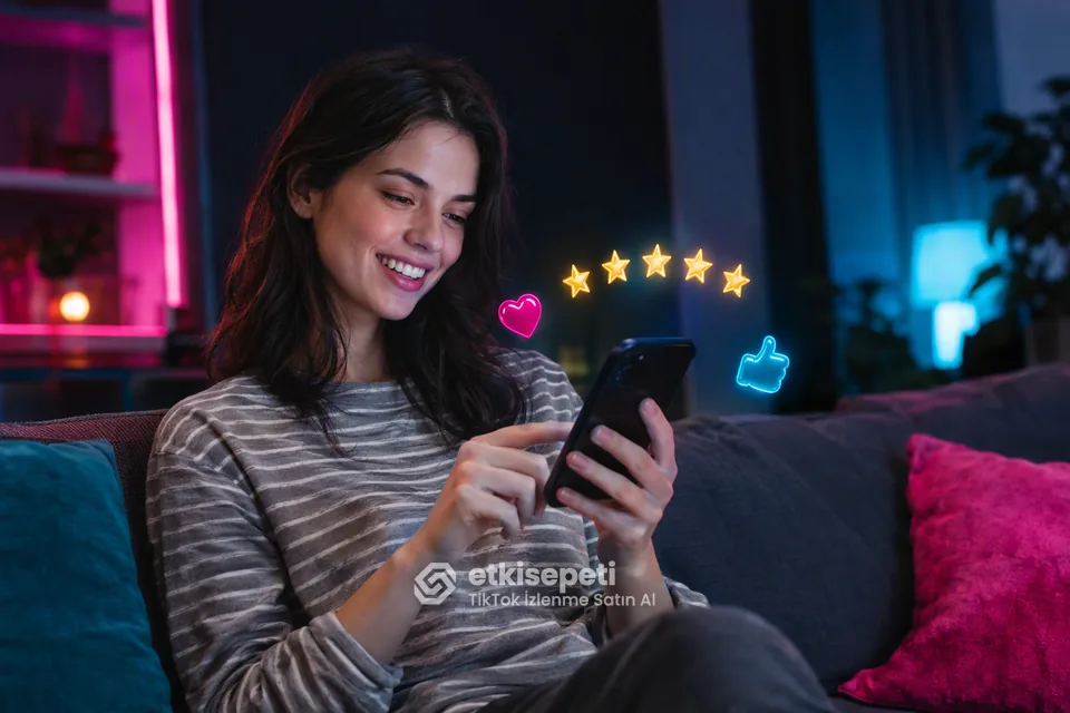 TikTok İzlenme hizmetini değerlendiren memnun bir kullanıcı