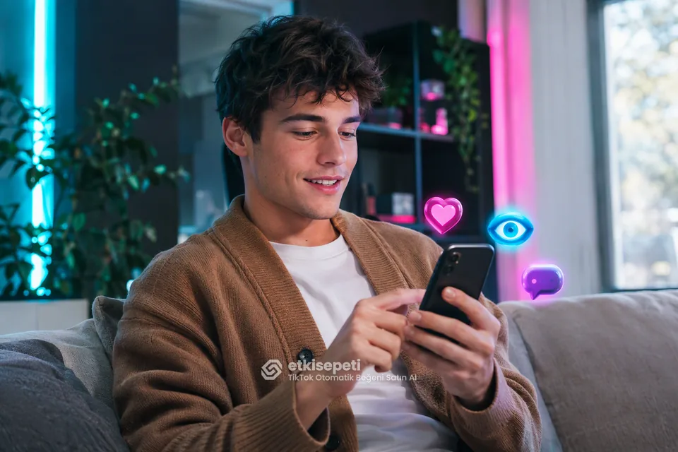 Diğer TikTok hizmetlerine göz atan bir kullanıcı