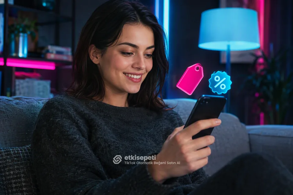 TikTok Otomatik Beğeni paket fiyatlarını inceleyen bir kullanıcı
