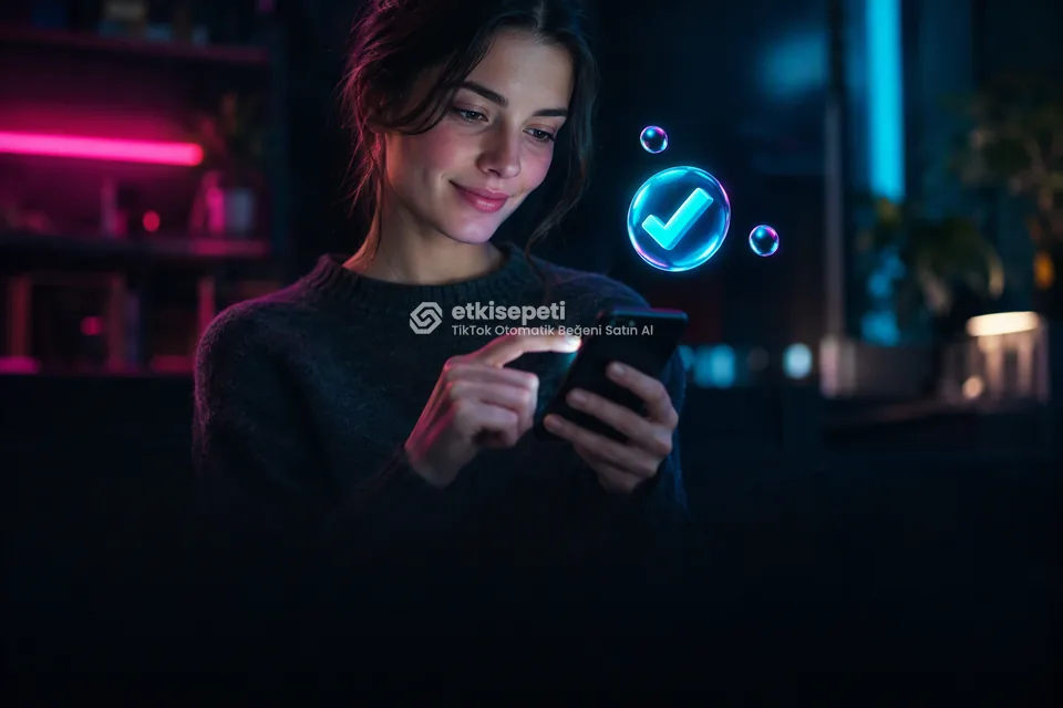 Sipariş adımını tamamlayan bir kullanıcı