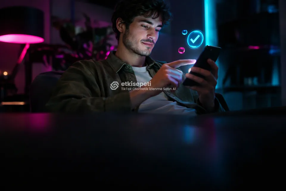 Sipariş adımını tamamlayan bir kullanıcı