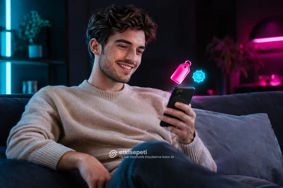 TikTok Otomatik Kaydetme paket fiyatlarını inceleyen bir kullanıcı