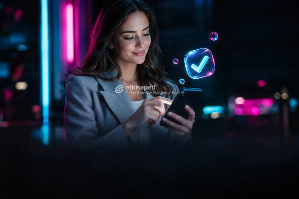 Sipariş adımını tamamlayan bir kullanıcı