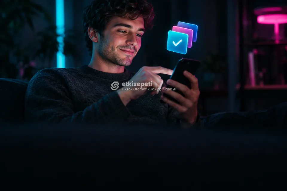 Telefonunda paket ve adet seçen bir kullanıcı