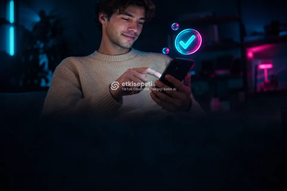 Sipariş adımını tamamlayan bir kullanıcı