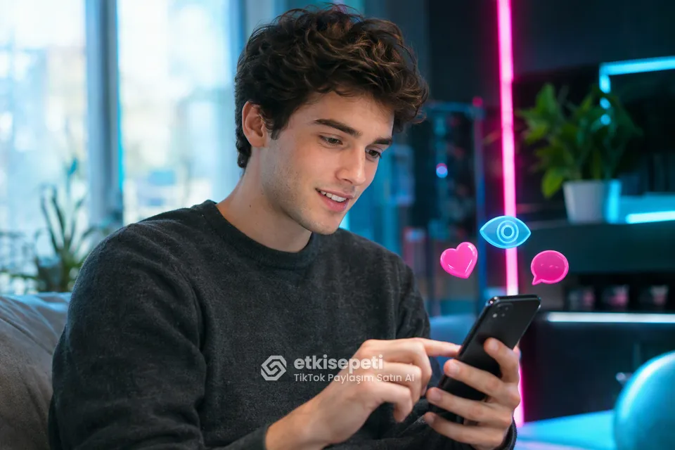 Diğer TikTok hizmetlerine göz atan bir kullanıcı