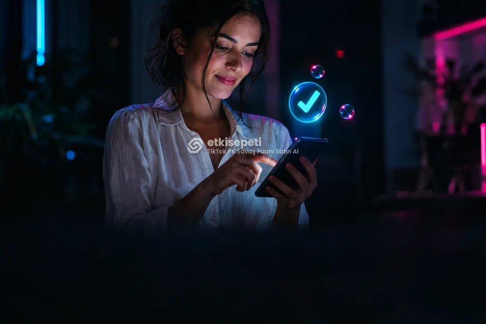 Sipariş adımını tamamlayan bir kullanıcı