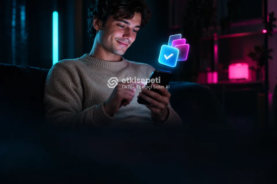 Telefonunda paket ve adet seçen bir kullanıcı