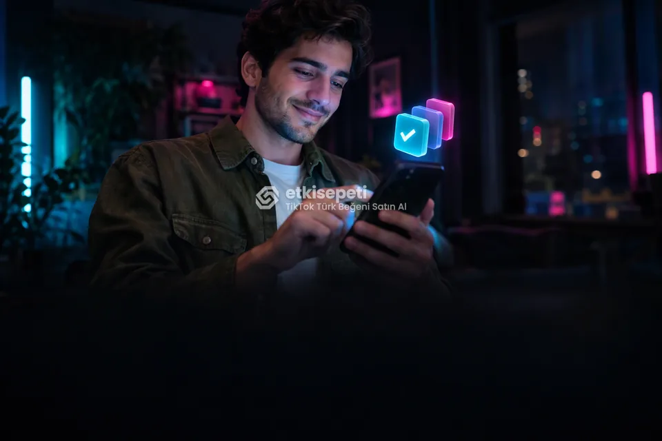 Telefonunda paket ve adet seçen bir kullanıcı
