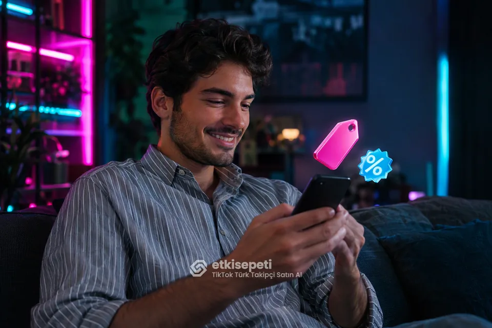 TikTok Türk Takipçi paket fiyatlarını inceleyen bir kullanıcı