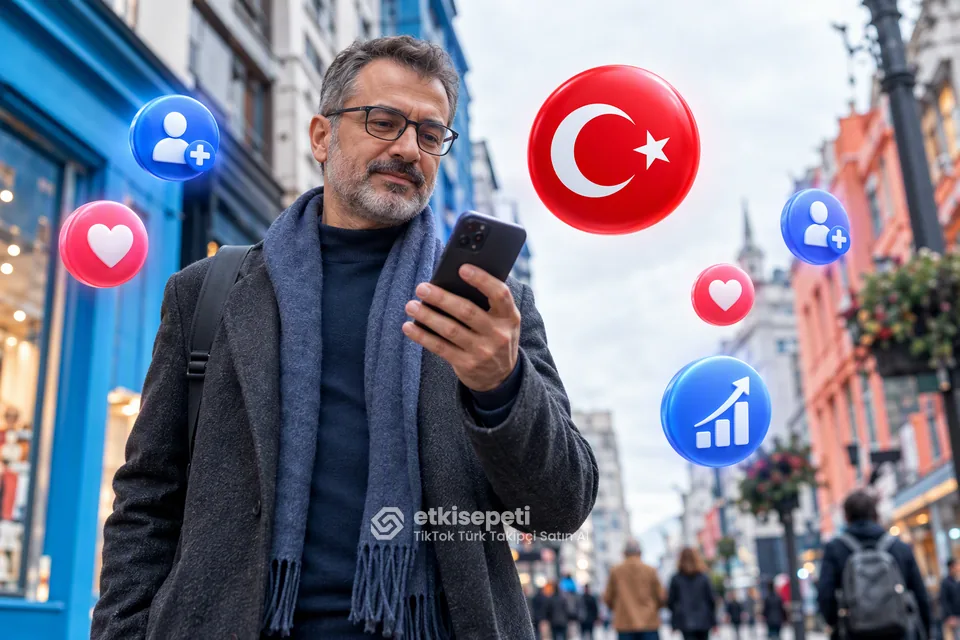 TikTok Türk Takipçi için yerel işletme ve içerik üretici hesaplarını gösteren görsel