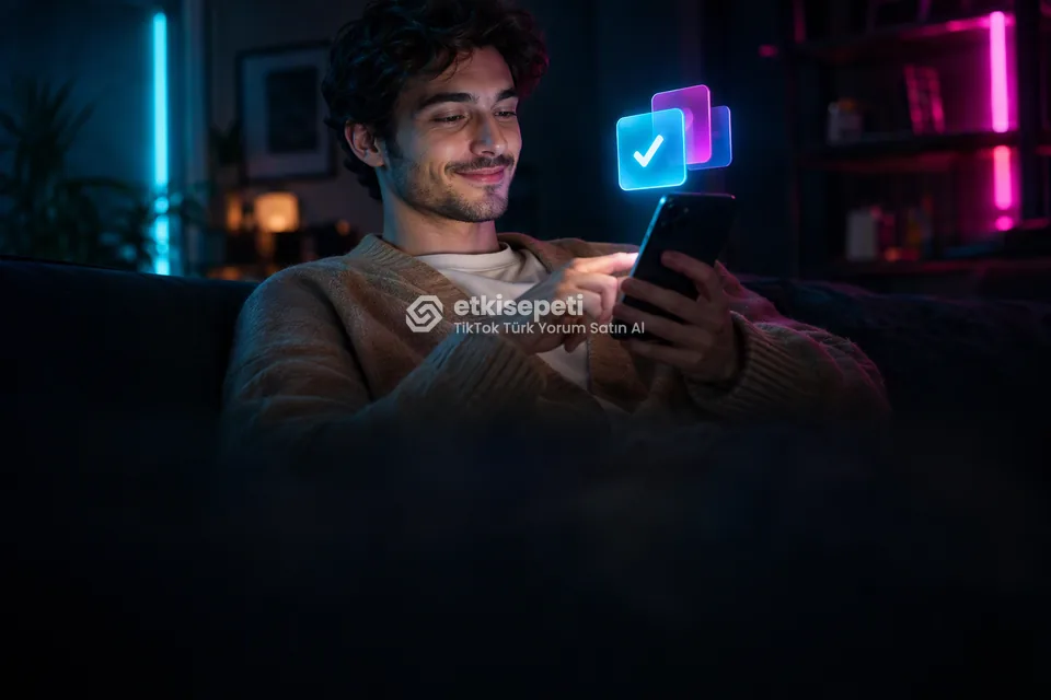 Telefonunda paket ve adet seçen bir kullanıcı