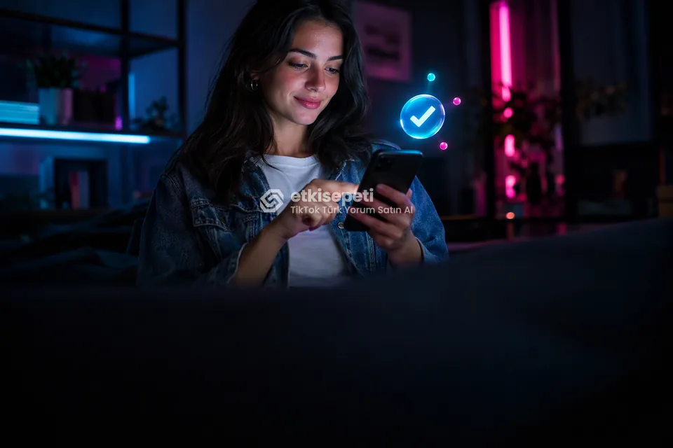 Sipariş adımını tamamlayan bir kullanıcı