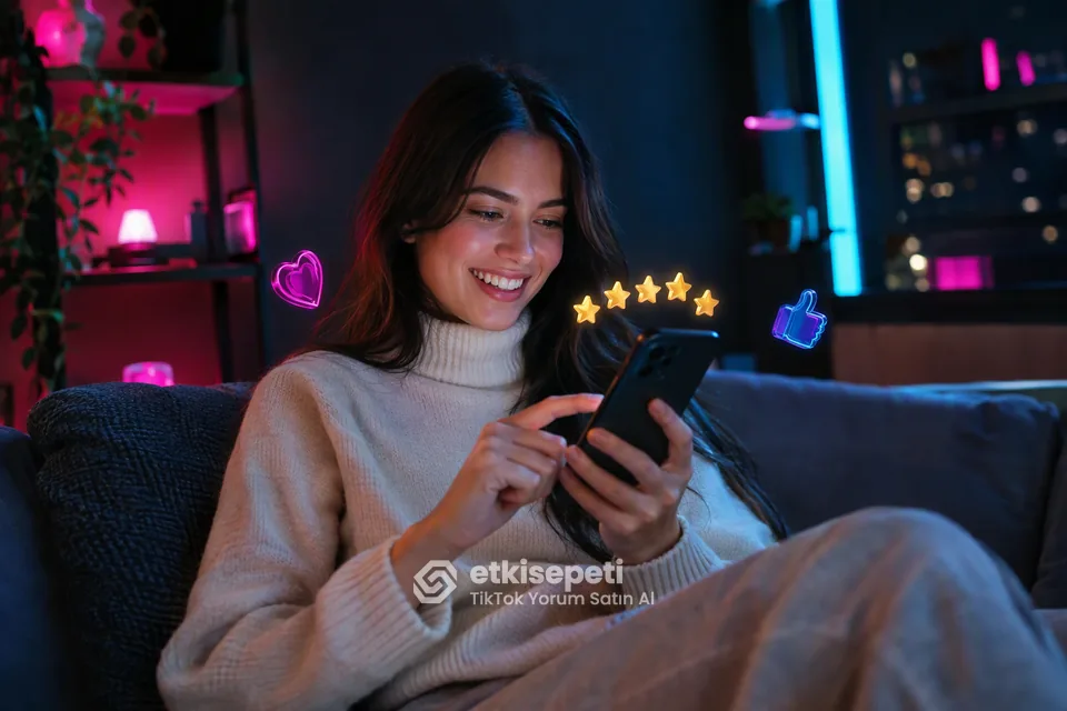 TikTok Yorum hizmetini değerlendiren memnun bir kullanıcı